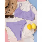 Costum de baie damă cu burete 2 piese Mov – FITINT 276 2025 18