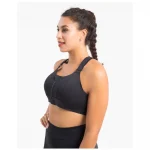 Bustieră sport damă material elastic Negru – FITINT 309 2025 19