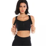 Bustieră sport damă material elastic Negru – FITINT 309 2025 11