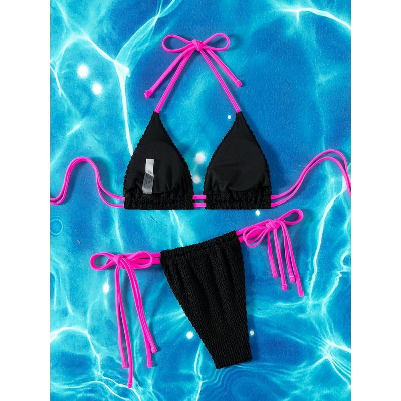 Costum de baie damă 2 piese Negru – FITINT 383 2025 7