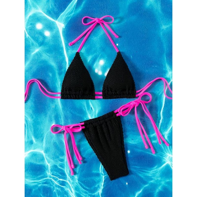 Costum de baie damă 2 piese Negru – FITINT 383 2025 8