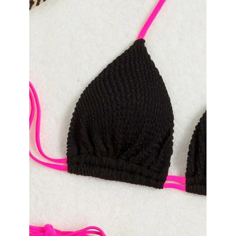 Costum de baie damă 2 piese Negru – FITINT 383 2025 4