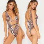 Costum de baie damă întreg Maro – FITINT 300 2025 14