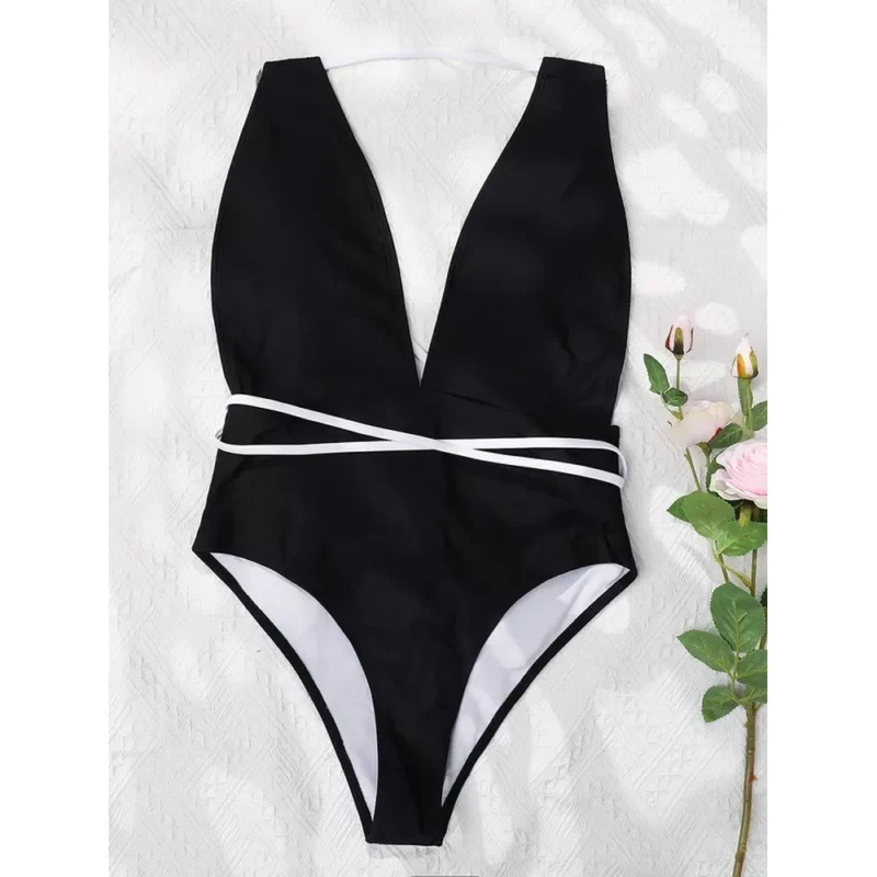 Costum de baie damă întreg Negru – FITINT 292 2025 5