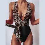 Costum de baie intreg push up FITINT Posh versatil Animal Print 2024 3