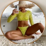 Costum de baie damă Galben – FITINT 293 2025 12