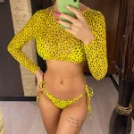 Costum de baie damă Galben – FITINT 293 2025 14