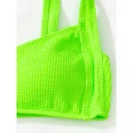 Costum de baie damă push-up talie înaltă 2 piese Verde – FITINT 302 2025 8