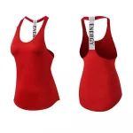 Tricou sport lung dama FITINT Energy tip maiou Rosu 2025 6