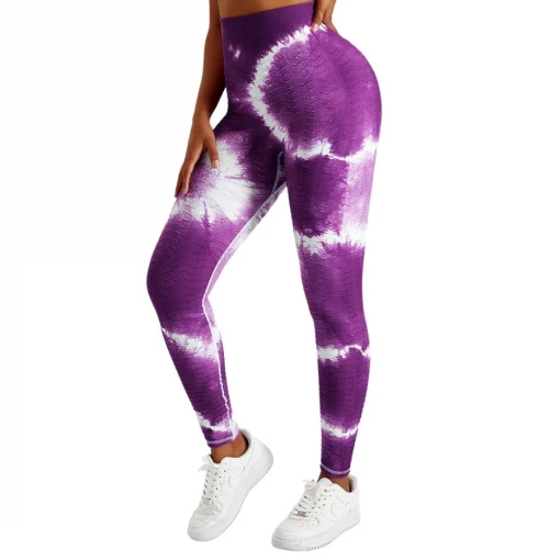 Colanti modelatori FITINT Astro Tie Dye push up Mov 2024 5