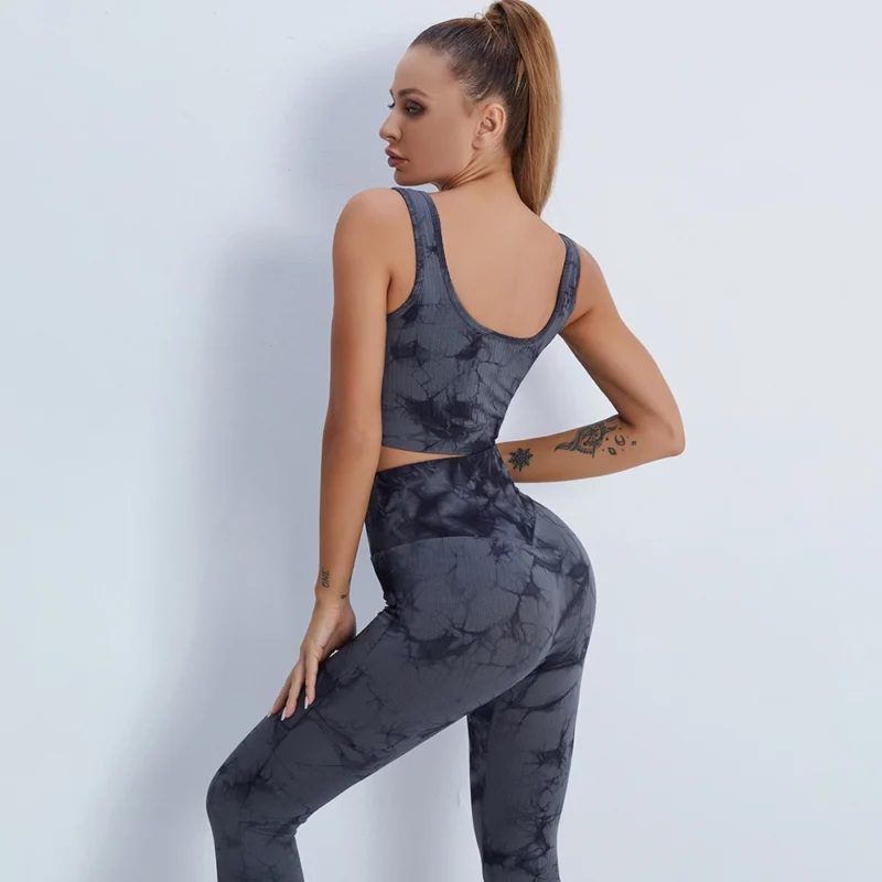 Bustieră sport damă push-up material elastic Negru – FITINT 316 2025 3