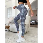 Colanți sport damă push-up talie înaltă Gri – FITINT 325 2025 23