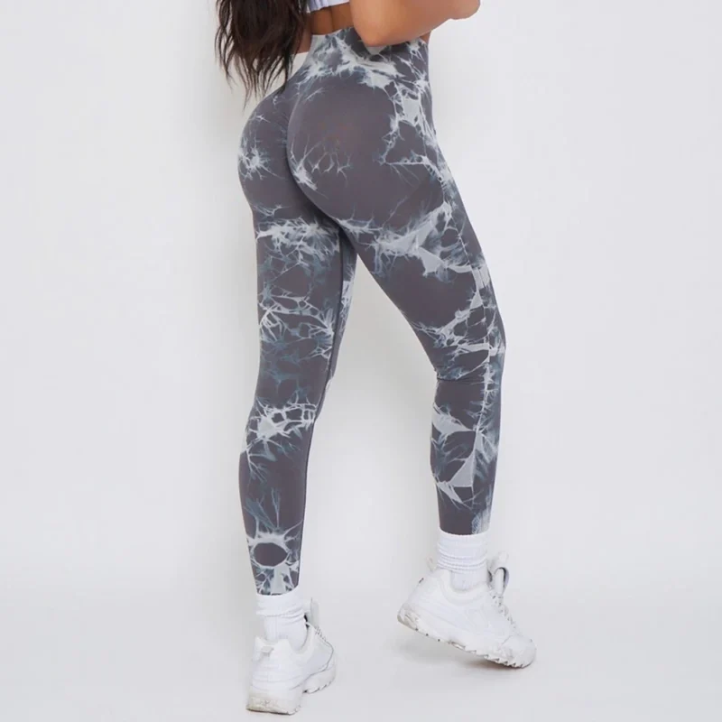 Colanți sport damă push-up talie înaltă Gri – FITINT 325 2025 5