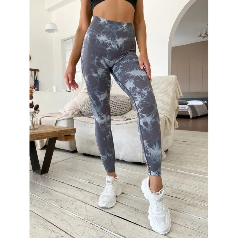 Colanți sport damă push-up talie înaltă Gri – FITINT 325 2025 6