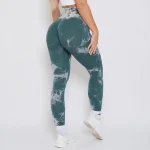 Colanți sport damă push-up talie înaltă Verde – FITINT 324 2025 15