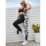 Colanți sport damă fără cusături push-up talie înaltă Negru – FITINT 327 2025 51