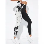 Colanți sport damă fără cusături push-up talie înaltă Negru – FITINT 327 2025 39
