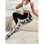 Colanți sport damă fără cusături push-up talie înaltă Negru – FITINT 327 2025 43