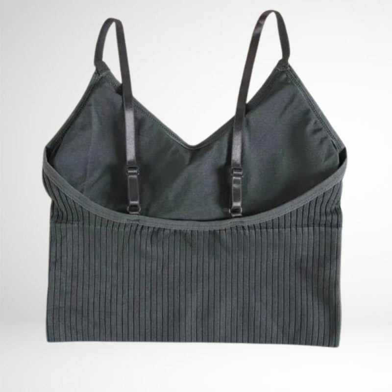 Bustieră sport damă material elastic Gri – FITINT 059 2025 6