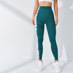 Colanți sport damă fără cusături push-up talie înaltă Verde – FITINT 329 2025 20