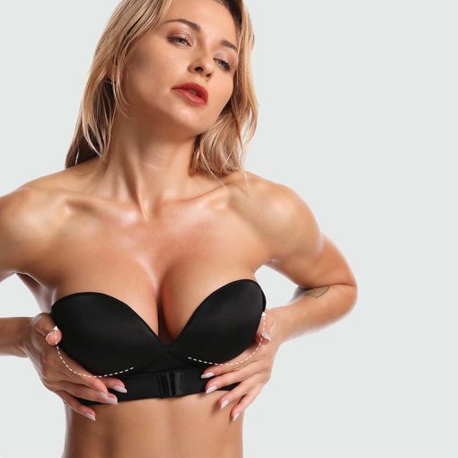 Sutien fara bretele FITINT cu push up Negru 134 2023 4