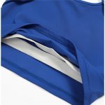 Bustieră sport damă push-up material elastic Albastru – FITINT 381 2025 9