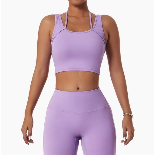 Bustiera Sport Push Up FITINT Adora sustinere ridicata Mov 2023 5