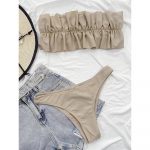 Costum de baie tip bandeau FITINT Vibe 2 piese Bej 2023 18