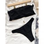 Costum de baie damă cu burete 2 piese Negru – FITINT 386 2025 12