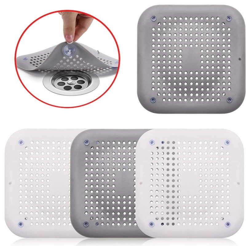 [Set x2] Sita din silicon chiuveta / cada cu ventuza Protectie Anti Infundare 2025 1