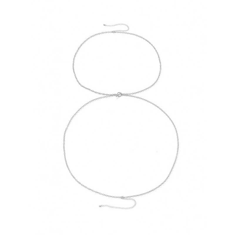 Body chain lung - lant de corp 356 damă Auriu argintiu FITINT 356 2025 8