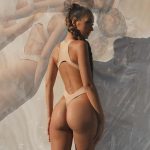 Body dama cu spate decupat FITINT Aura prindere capse Bej 2025 15
