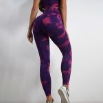 Colanți sport damă fără cusături push-up talie înaltă Mov – FITINT 050 2025 23