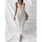 Rochie de plajă damă Alb – FITINT 196 2025 17