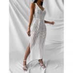 Rochie de plajă damă Alb – FITINT 196 2025 15