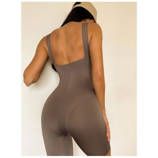 Salopeta dama push up FITINT Fuse modelatoare Maro 2023 1