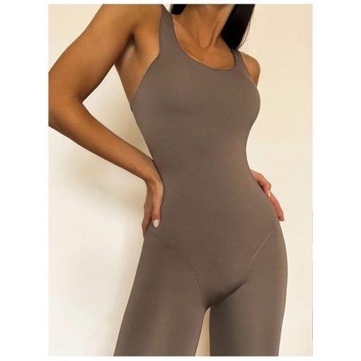 Salopeta dama push up FITINT Fuse modelatoare Maro 2023 6