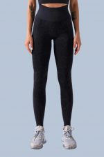 Set Fitness Dama FITINT Carbon 2 piese fara cusaturi Negru 2023 22