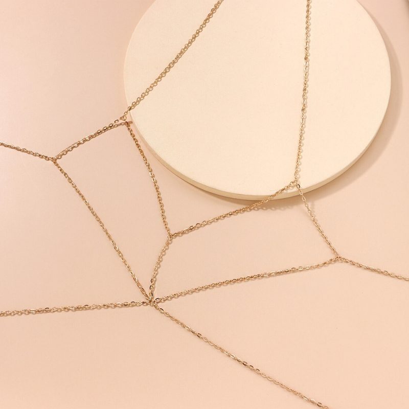 Body chain dama - lant de corp 358 damă Auriu argintiu FITINT 358 2025 2