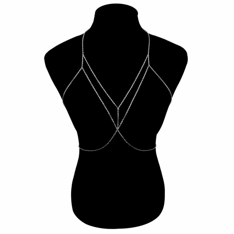 Body chain dama - lant de corp 358 damă Auriu argintiu FITINT 358 2025 3