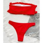 Costum de baie damă cu burete 2 piese Rosu – FITINT 157 2025 26