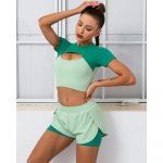 Colanți sport damă Verde – FITINT 009 2025 9