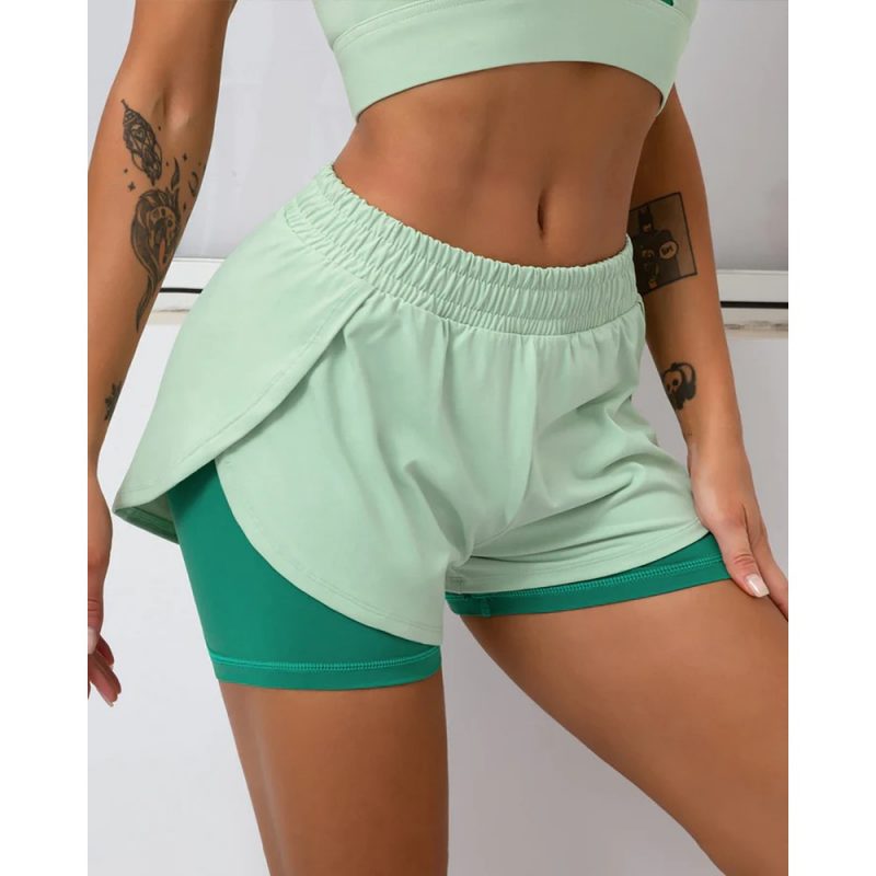 Colanți sport damă Verde – FITINT 009 2025 8