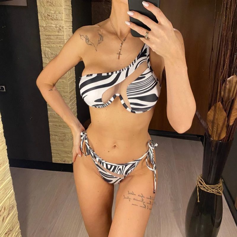 Costum de baie damă push-up Alb – FITINT 414 2025 5