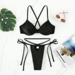 Costum de baie damă 2 piese Negru – FITINT 405 2025 17
