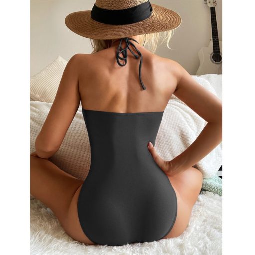 Costum de baie intreg push up FITINT Zephyr incretit Negru 2023 4