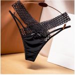 Chiloti dama tanga cu plasa negri 159 2025 14