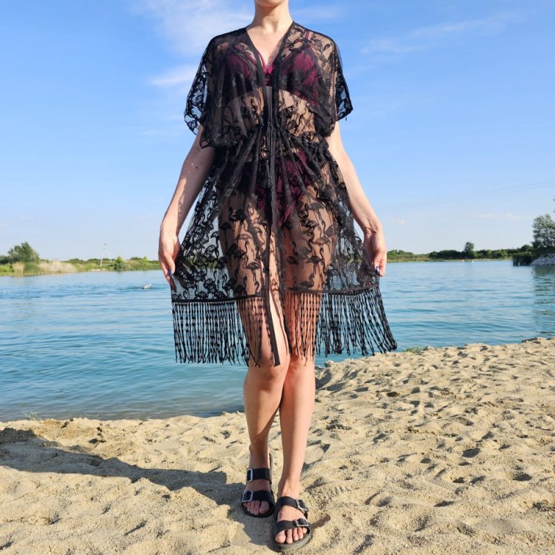 Rochie de plajă damă Negru – FITINT 207 2025 6