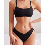 Set sutien și chilot fara cusaturi Negru 025 2024 28