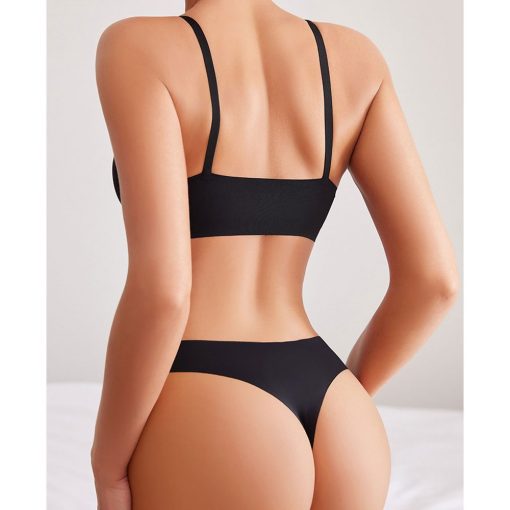 Set sutien și chilot fara cusaturi Negru 025 2024 10